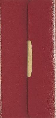 NKJV, Checkbook Bible, Compact, Bonded Leather, Burgundy, Wallet Style, Red Letter