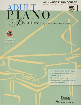 Adult Piano Adventures All-in-One Book 1 + CD